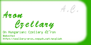 aron czellary business card